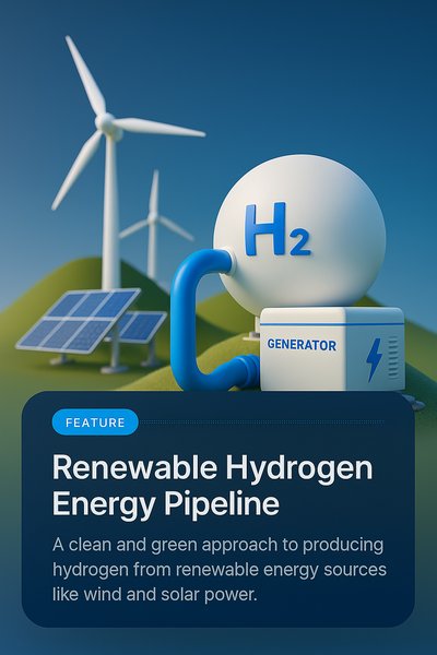 Innovative Renewable Hydrogen Energy Pipeline Concept