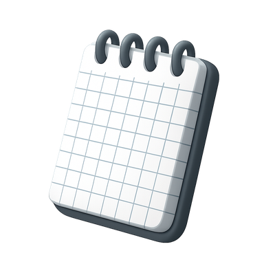 3D Isometric Graph Paper Icon Illustration