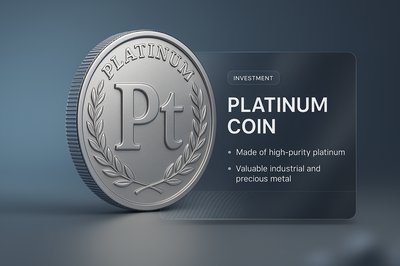 Stunning 3D Platinum Coin with Investment Details
