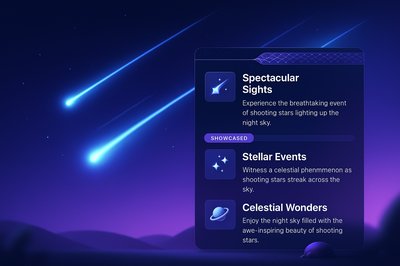 Breathtaking Shooting Stars in the Night Sky