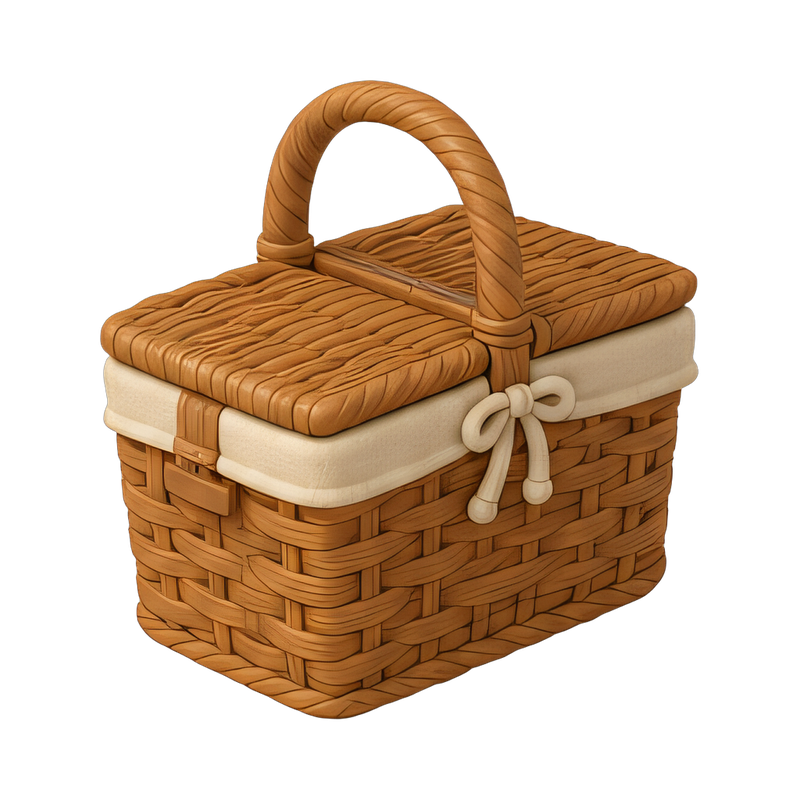 wicker picnic hamper set