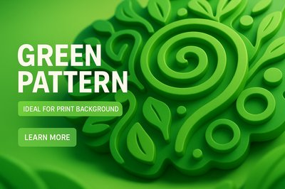 Textured Green Pattern Design for Backgrounds