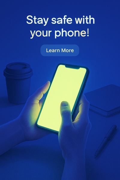 Illuminated Phone Artistry with Glowing Effects