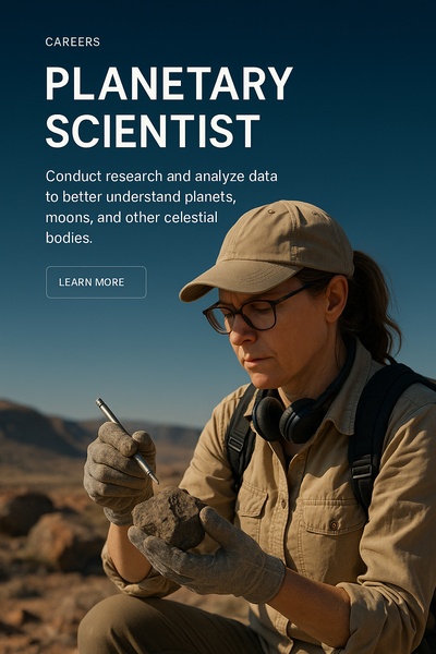 Engaging Visual for Planetary Scientist Career Page