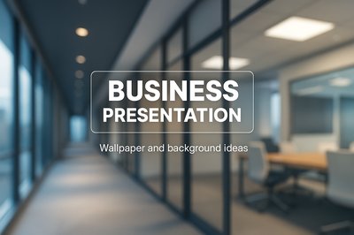 Modern Office Corridor for Business Presentation Ideas