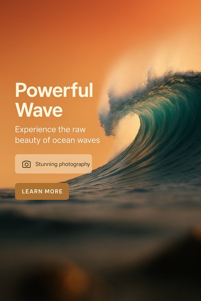 Stunning Ocean Wave Photography Banner