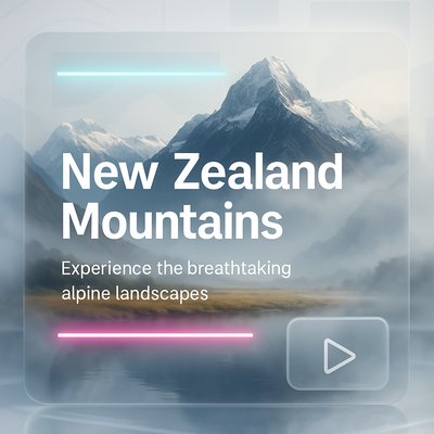 Stunning Landscape Thumbnail Featuring New Zealand Mountains