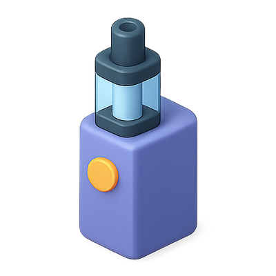 Stylized Vape Device Illustration with Modern Design