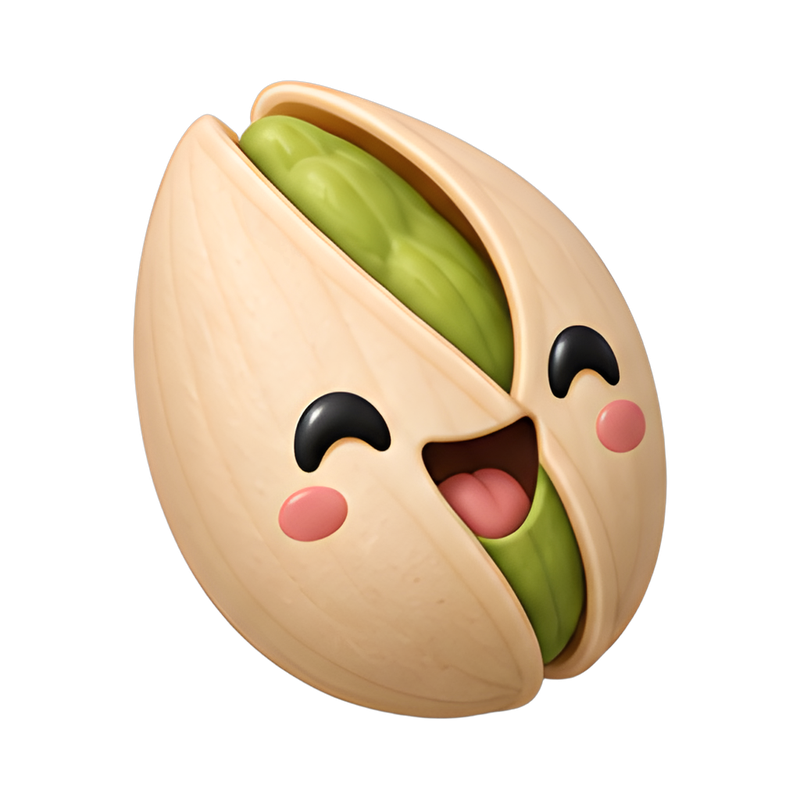 Kawaii pistachio character design