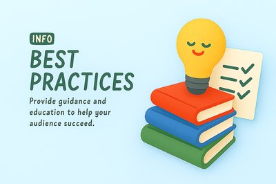 Illustrative Graphic on Best Practices for Audience Education