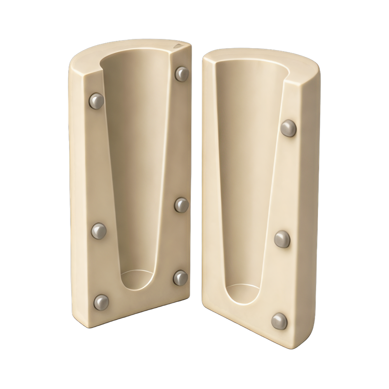 pair of taper candle molds