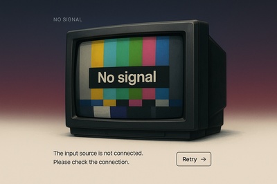 Stylish Web Design with No Signal Theme