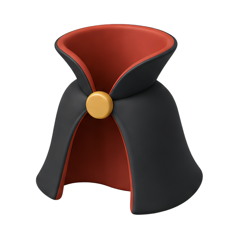 Elegant Dracula cape with collar