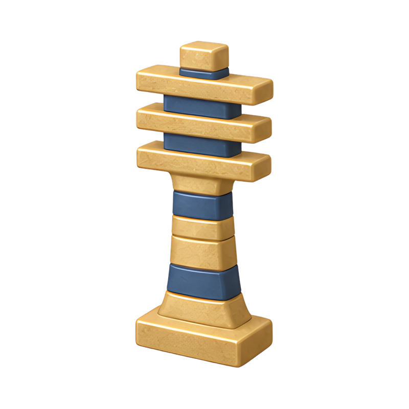 Ancient Egyptian Djed Pillar Amulet