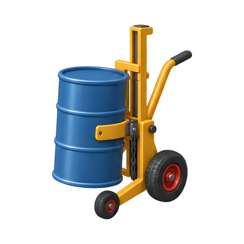 vertical drum lifter trolley