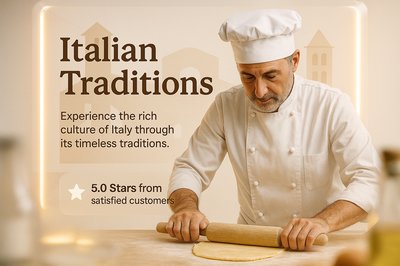 Culinary Promotion Featuring Italian Traditions and Chef