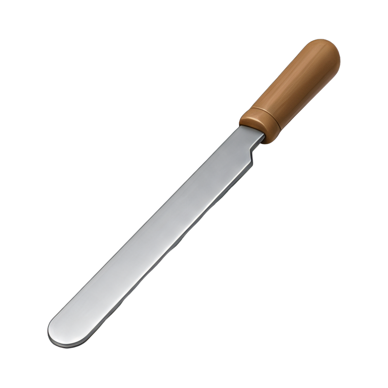 Long stainless steel curd knife