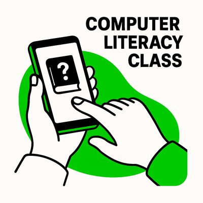 Illustration for Computer Literacy Class Promotion