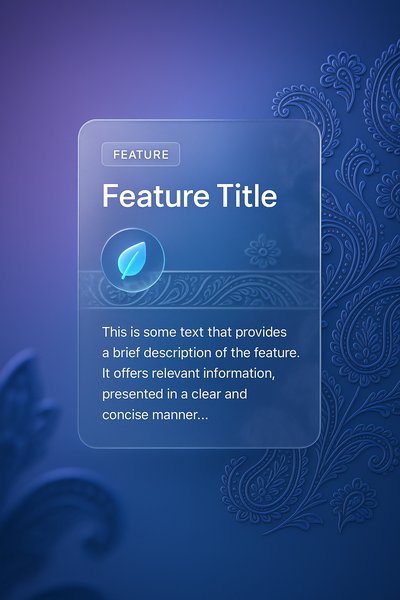 Seamless Paisley Flower Border and Motif Design for Web