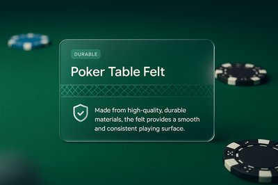 3D Interactive Poker Table Felt Design Concept