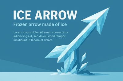 Ice Arrow: A Geometric Design with Frozen Theme