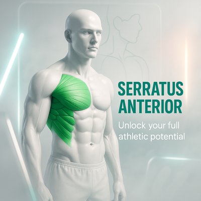 Anatomical Illustration of Serratus Anterior Muscle