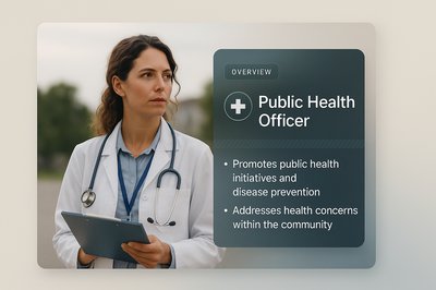 Public Health Officer Overview with Stylish Design Elements