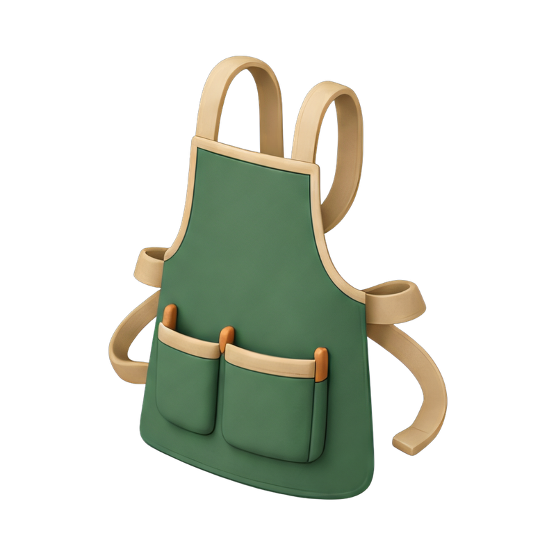 stylish apron with pockets