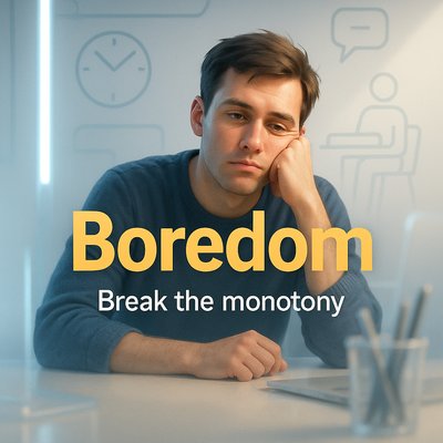 Conceptual Image Representing Boredom and Monotony
