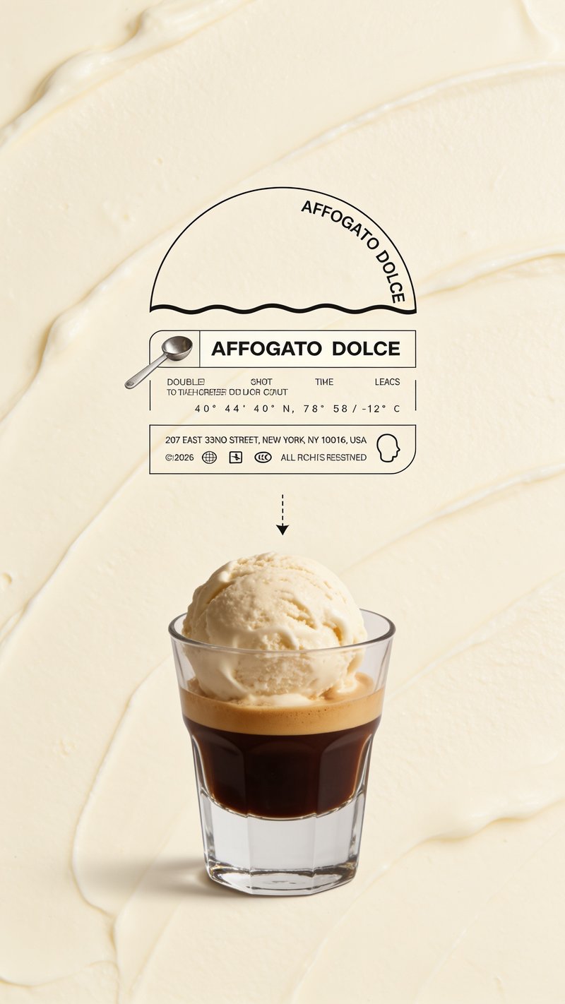 delicious affogato in a cup