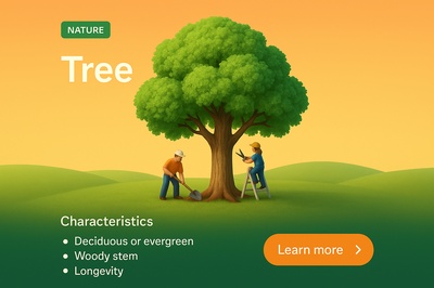 Detailed 3D Scene of Tree with Characters and Interactive Elements