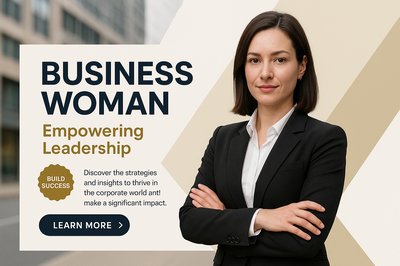 Professional Business Woman Portrait with Leadership Focus