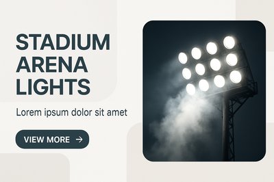 Bright Stadium Lights in Modern Corporate Style