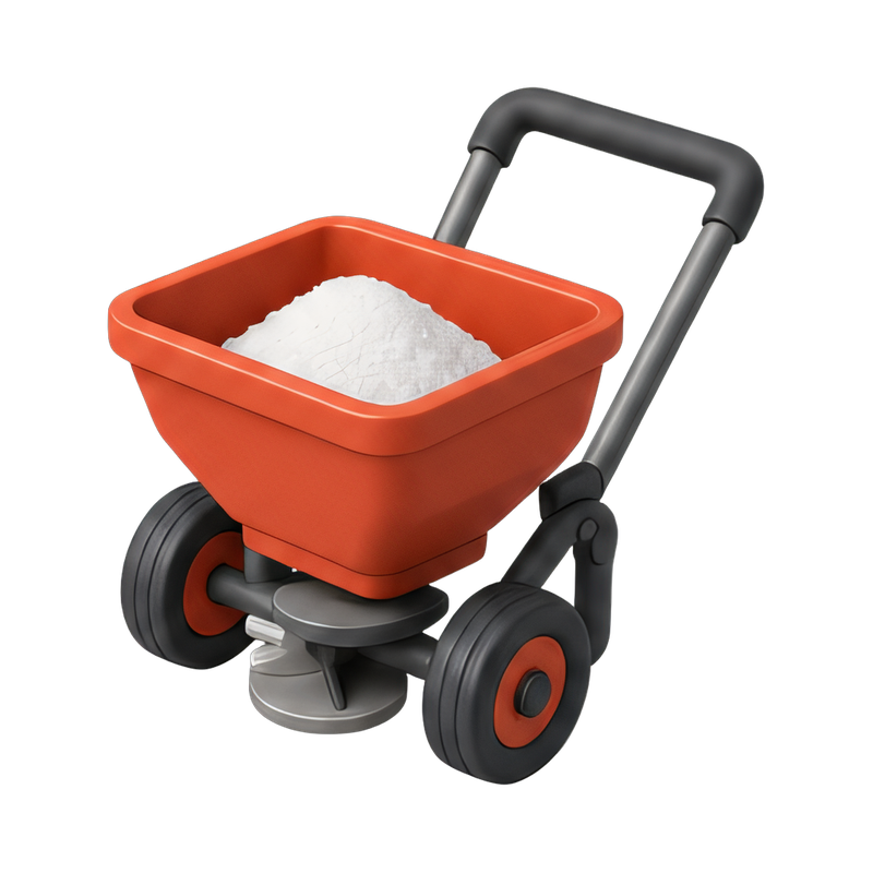efficient salt spreader cart
