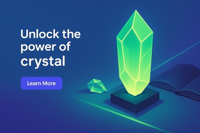 Glowing Crystals in Shadow with Light Lines