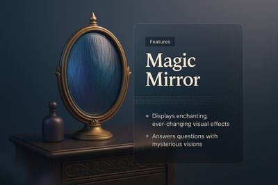 Enchanting Magic Mirror with Mystical Features
