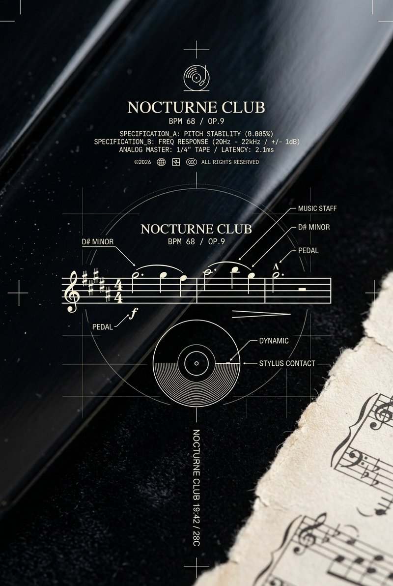 elegant grand piano close-up