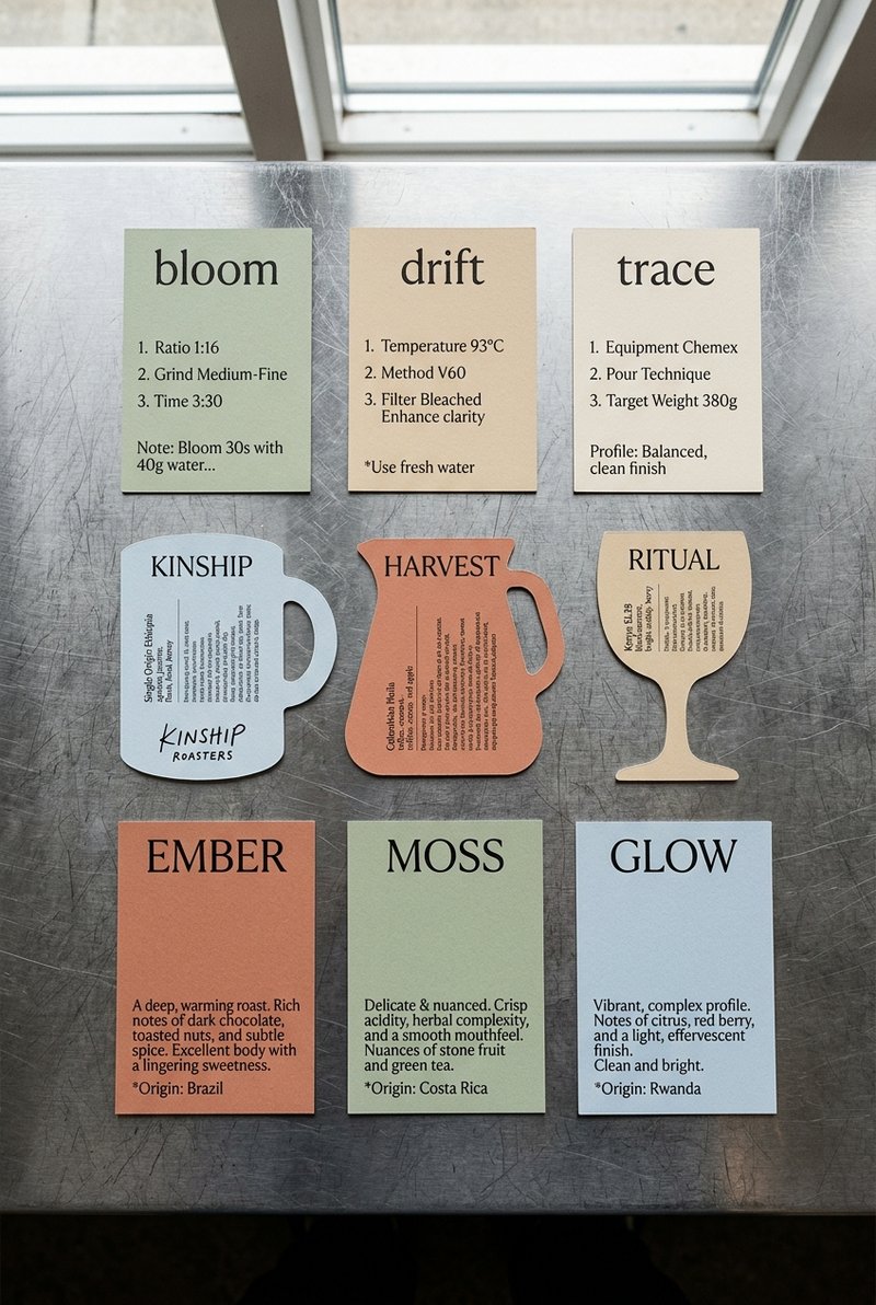 Bloom Coffee Brand Cards