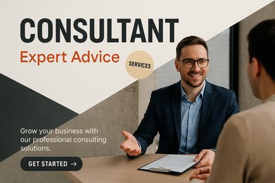 Consultant Services Image with Professional Aesthetic