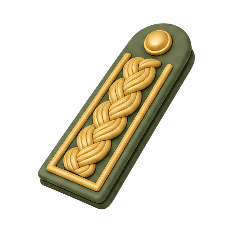 Elegant shoulder board with braid