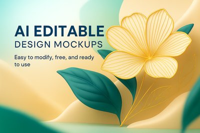 AI Editable Design Mockups for Easy Modification