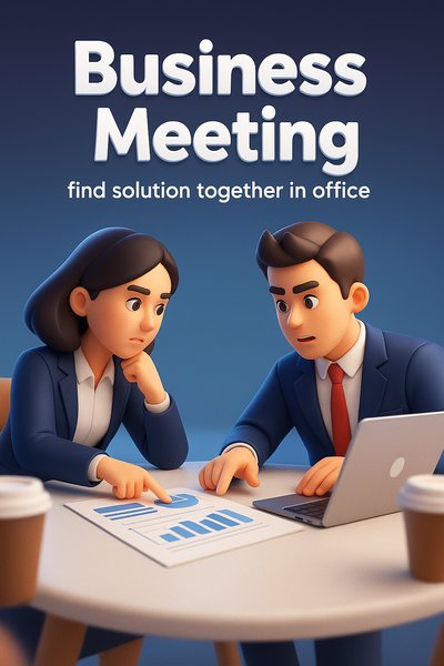 Dynamic Business Meeting Discussion with Colleagues