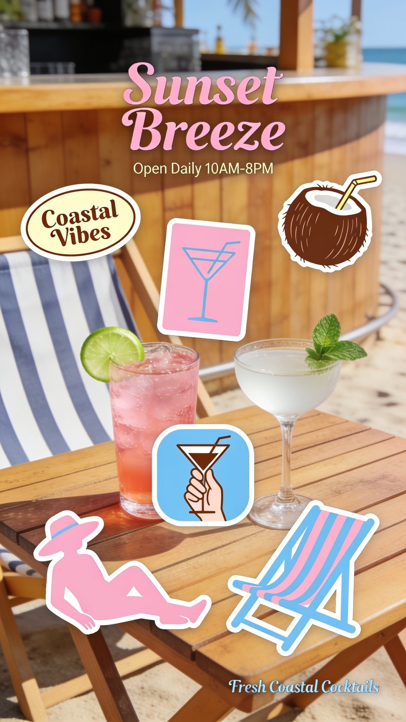 Sunset Breeze Coastal Cocktails