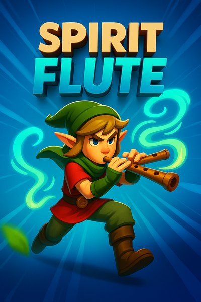 Dynamic Spirit Flute Illustration with Engaging Aesthetics