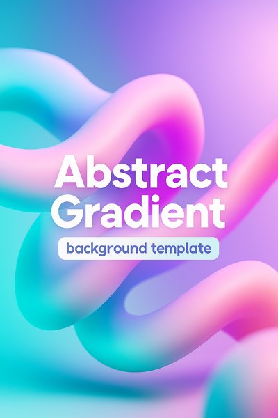 Dynamic 3D Abstract Gradient Background Template for Modern Design