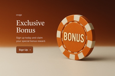 Stylish Bonus Symbol Illustration for Web Page Design