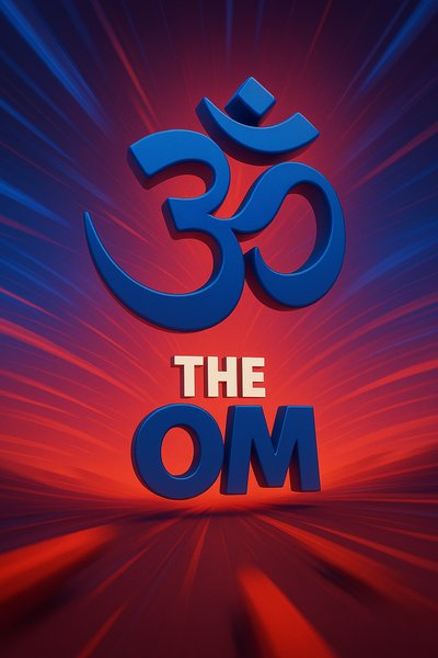 Vibrant Om Symbol with Dynamic Background