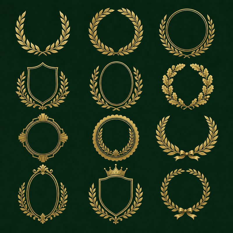 victory laurel emblem collection