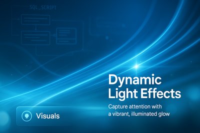 Dynamic Light Effects Graphic with Illuminated Glow