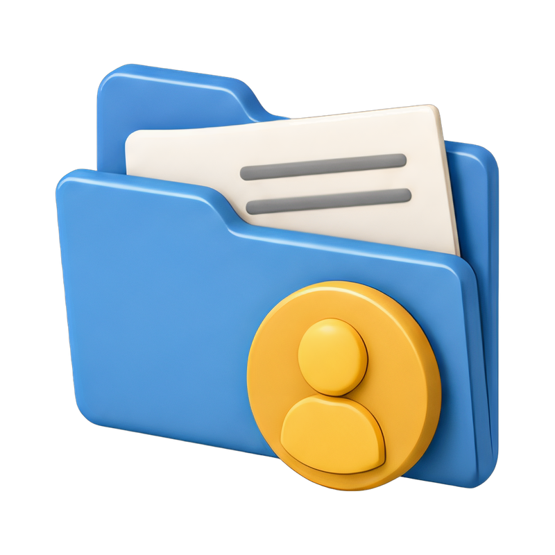 organized exit interview folder